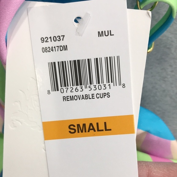 Becca Nostalgic Plunge One Piece Swim Suit Size Small New - Picture 3 of 9